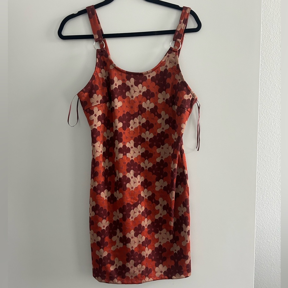 Mini floral tank dress
